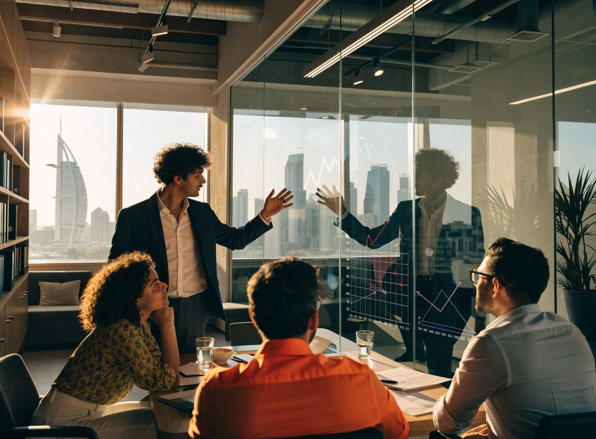 Advisor presenting strategy to clients